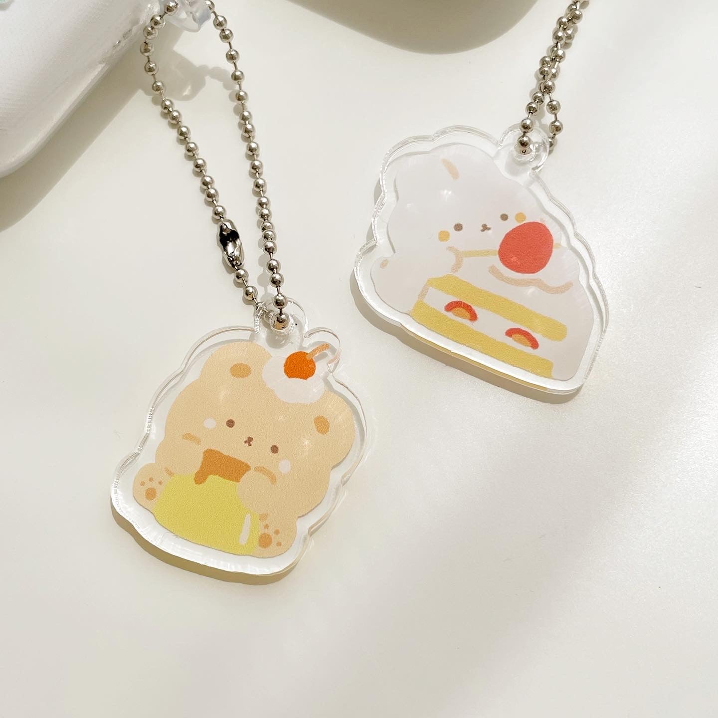 スタジオハヌル アクリルキーチェン パムプリン、タルトショートケーキ