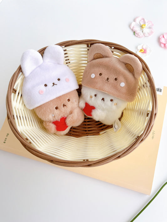 パムとタルトのぬいぐるみ帽子